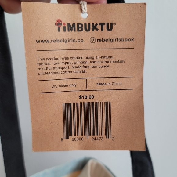 NEW Goodnight Stories for Rebel Girls Yaa Asantewaa Warrior Queen Ghana Tote Bag - Picture 3 of 6